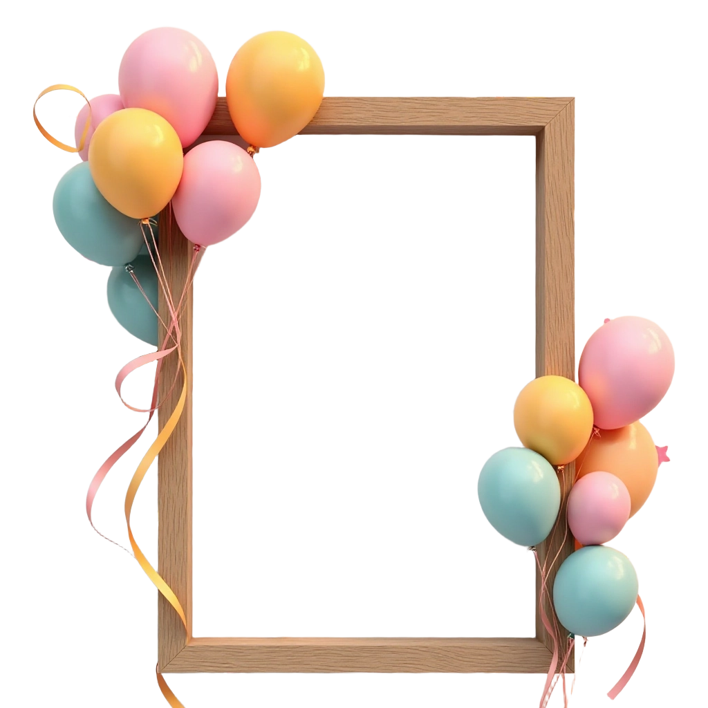 Festive Balloon Frame